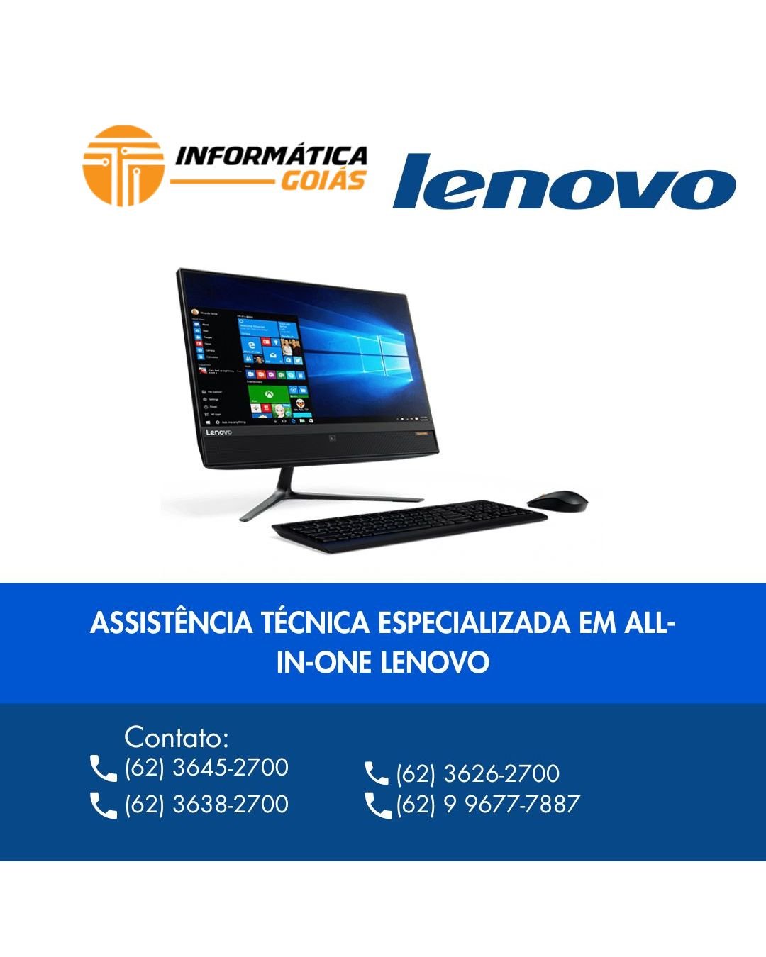 ASSISTÊNCIA TÉCNICA ESPECIALIZADA ALL IN ONE LENOVO GOIÂNIA GOIÁS