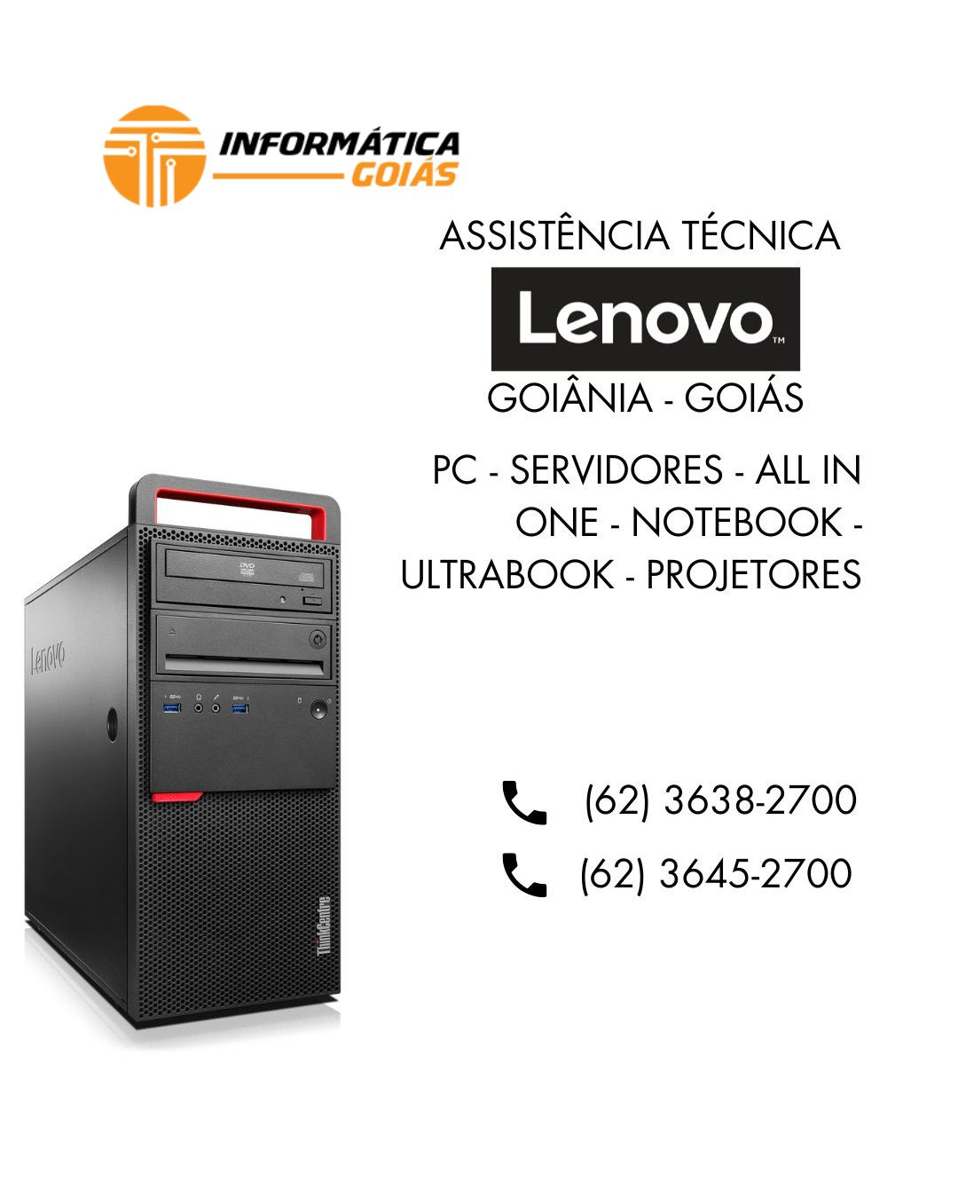 ASSISTENCIA TÉCNICA LENOVO GOIÂNIA