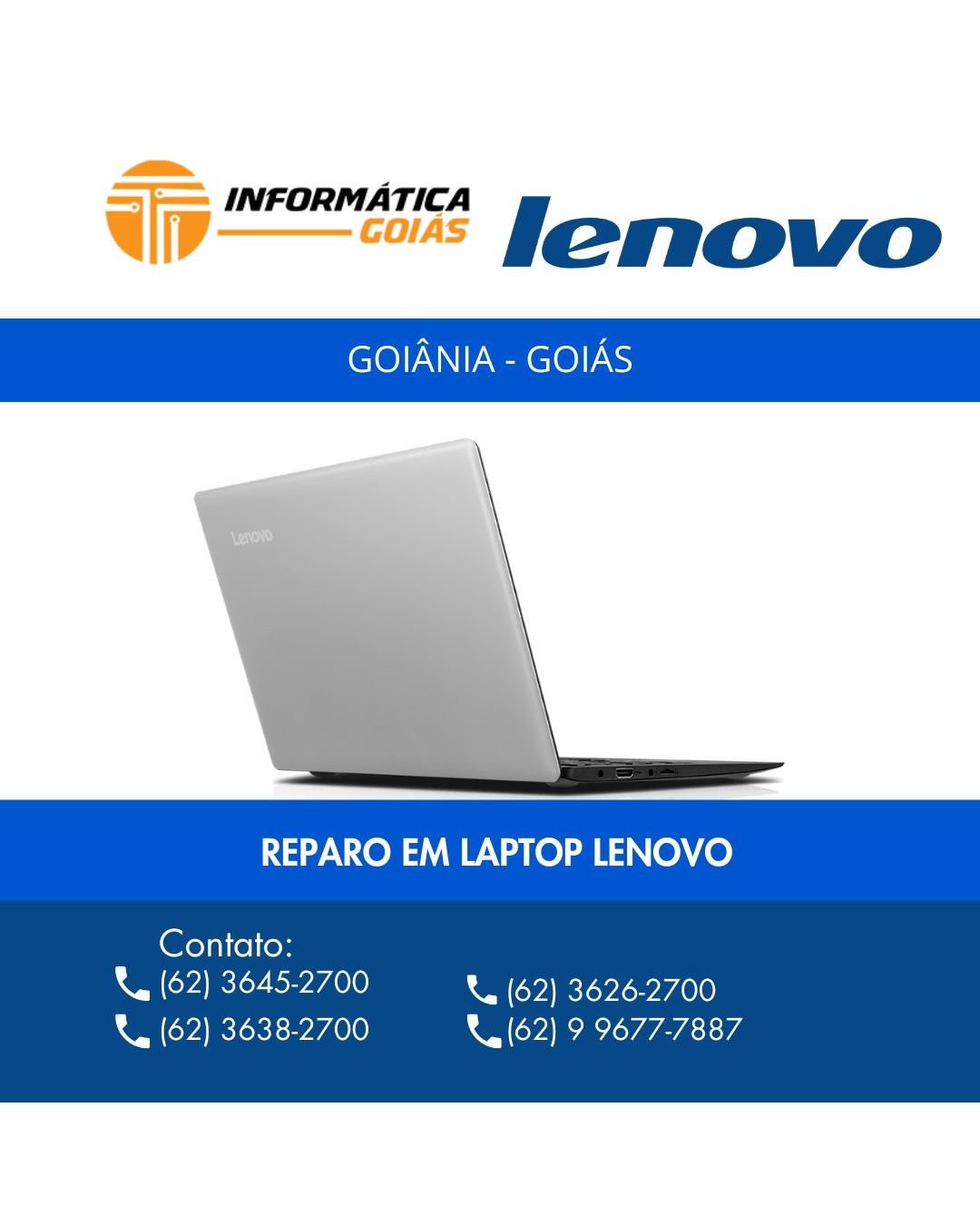REPARO EM LAPTOP LENOVO GOIÁS